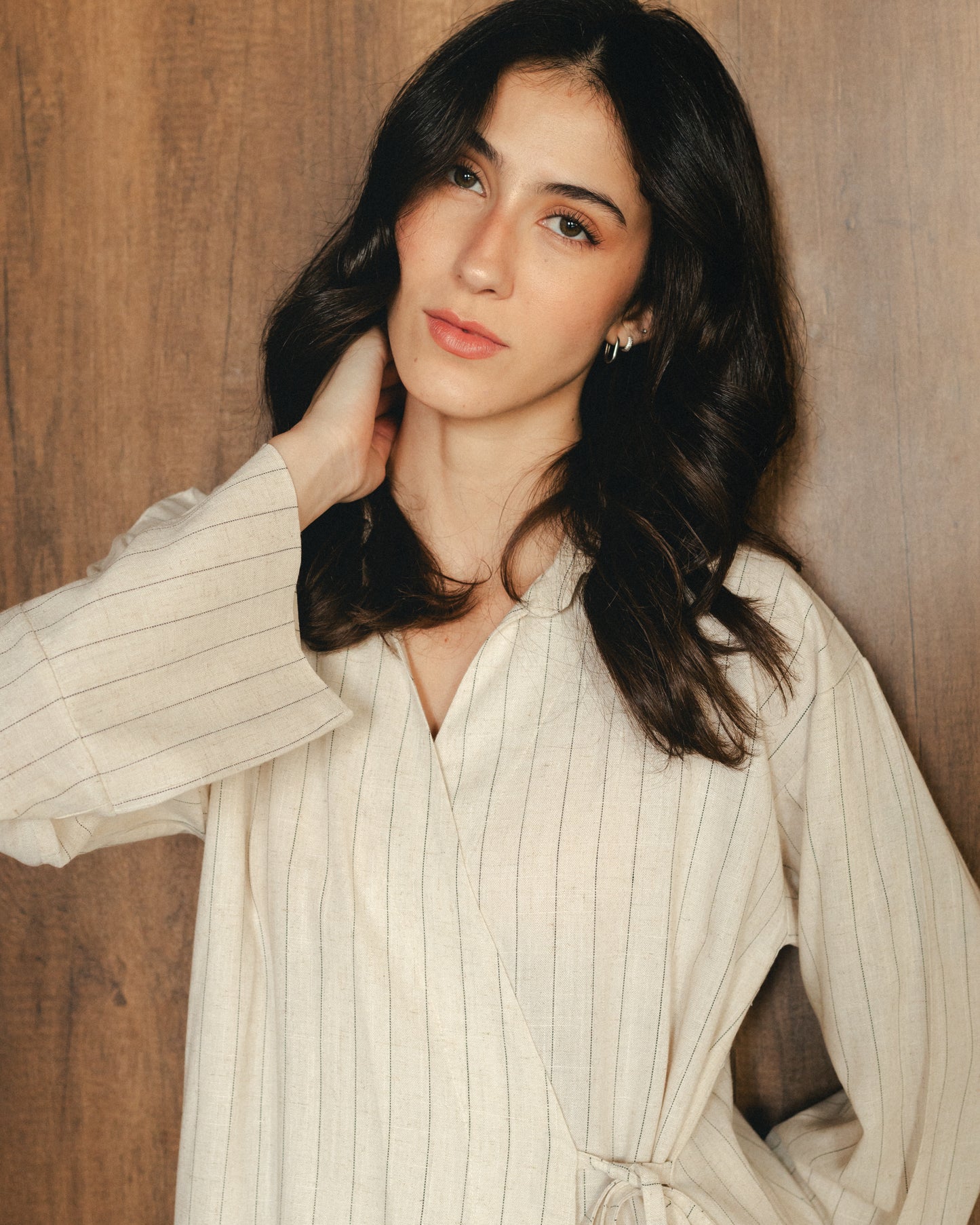 The Wrap Linen Dress