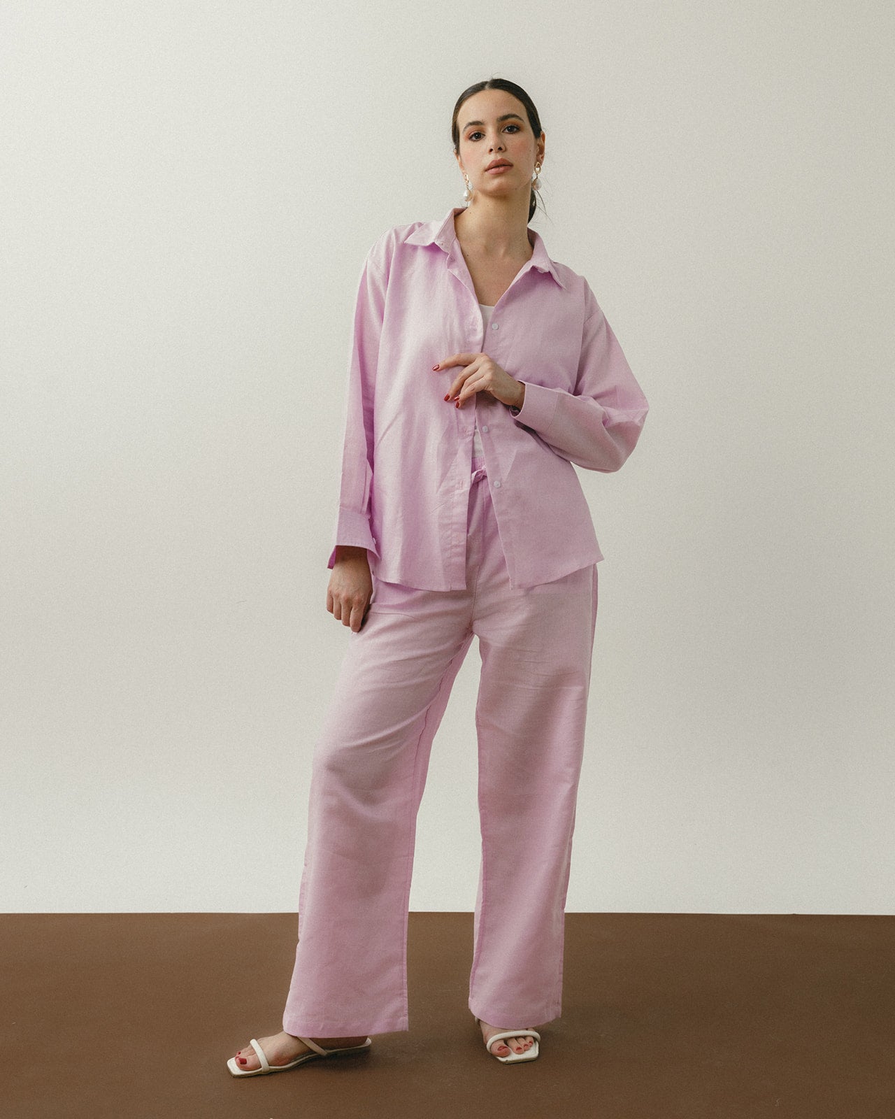Lilac Linen Shirt
