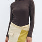 Brown Ribbed Long Sleeve Chocka