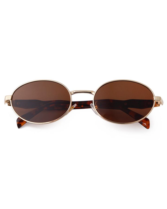 Gold Nova sunglasses side profile, Chocka