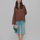 The Pure Linen Blouse — Brown