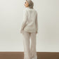 White Crinkle Pants